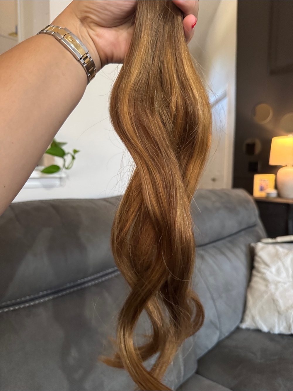 18” Butterfly Invisible Salon Weft Remy Human Hair Extensions T4/27